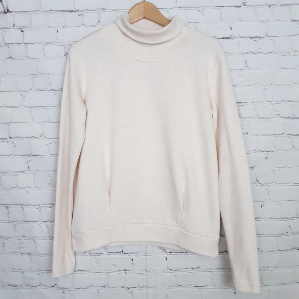 Alo Yoga Clarity Sweatshirt Turtleneck Pleated M